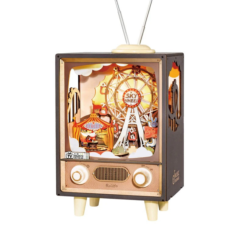 Sunset Carnival – DIY Wooden Music Box Puzzle for Kids & Adults