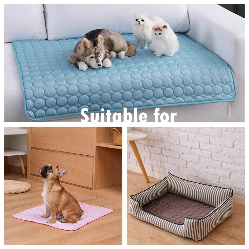 Breathable Cooling Pet Mat – Summer Bed for Dogs & Cats