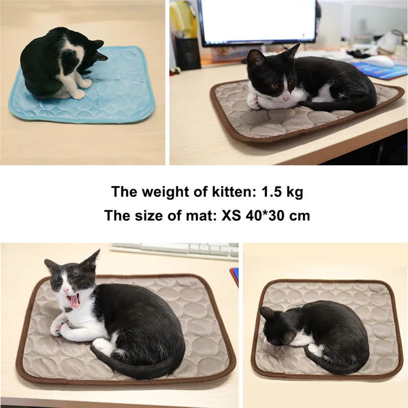 Breathable Cooling Pet Mat – Summer Bed for Dogs & Cats