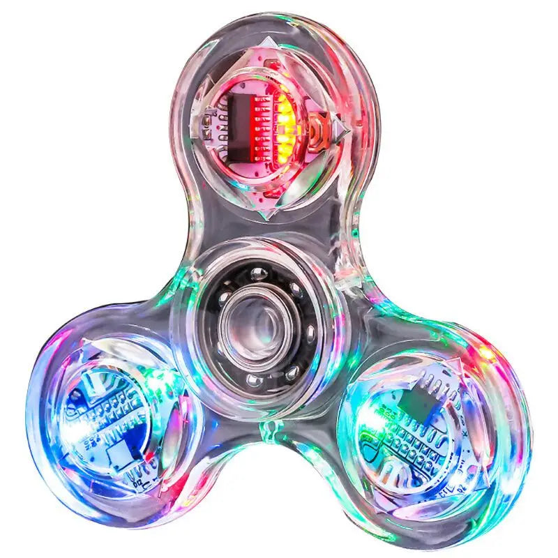 LED Luminous Fidget Spinner – Glow-in-the-Dark Stress Relief Toy