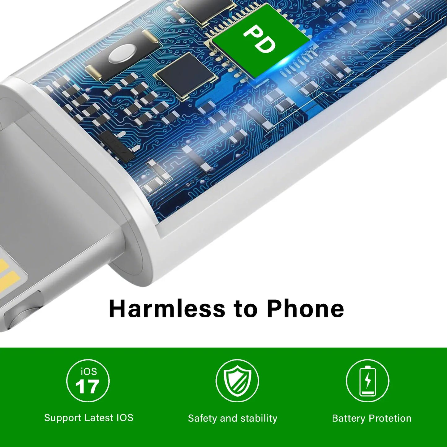 USB-C to Lightning Fast Charging Cable – Compatible with iPhone & iPad