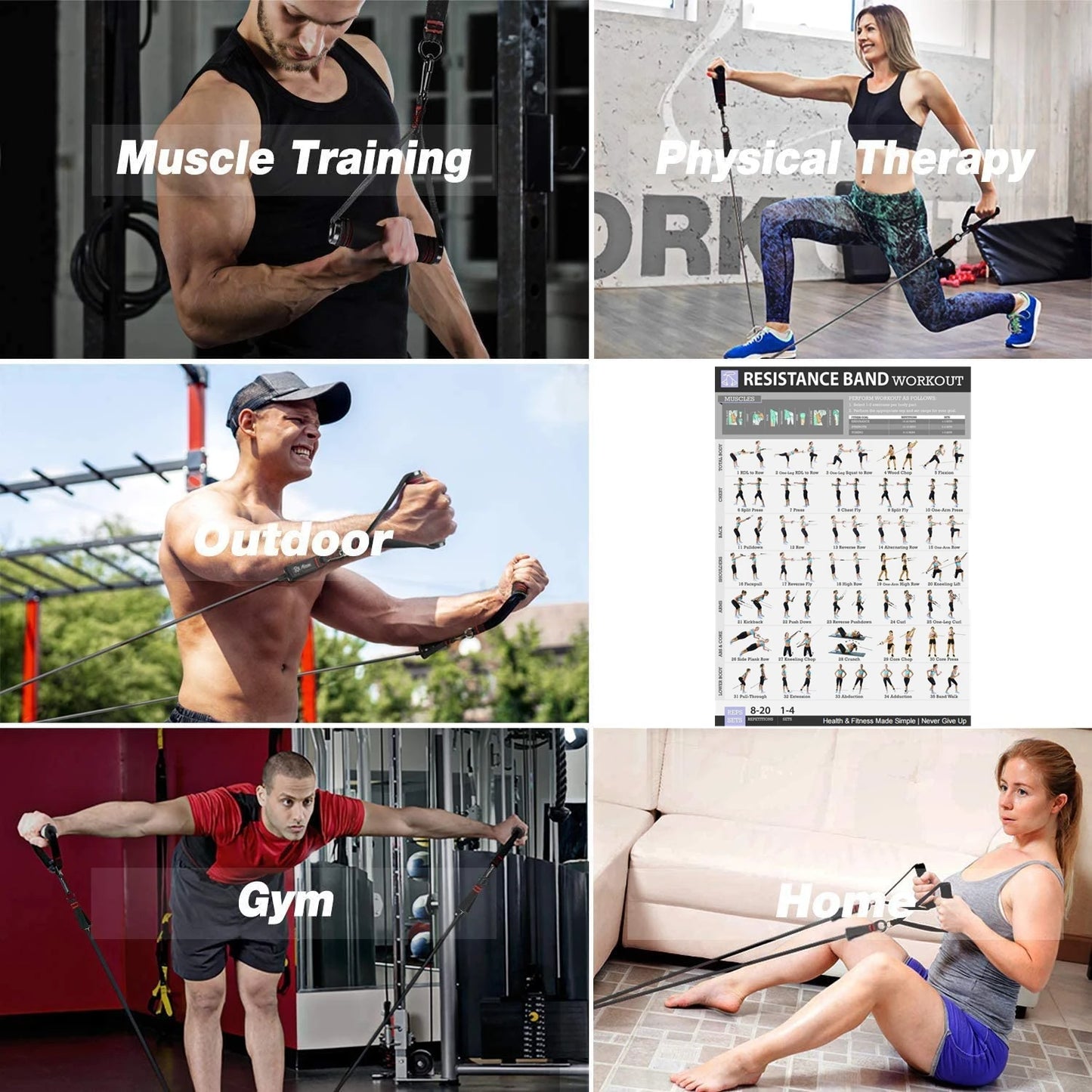 Heavy-Duty Booty Resistance Band Set – 300lb Glute & Leg Training Kit for Home Workouts