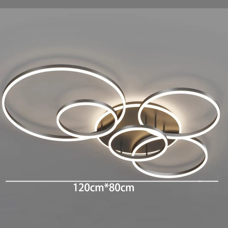 Nordic Smart LED Ceiling Light – Modern Home Illumination