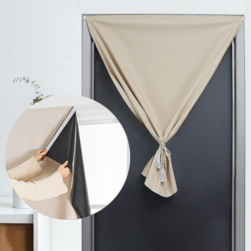 100% Blackout Self-Adhesive Curtains – No Drilling, Total Privacy