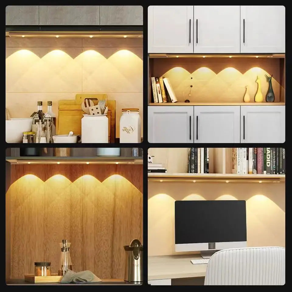 Wireless Motion Sensor LED Night Light – Ultra Thin, USB Rechargeable