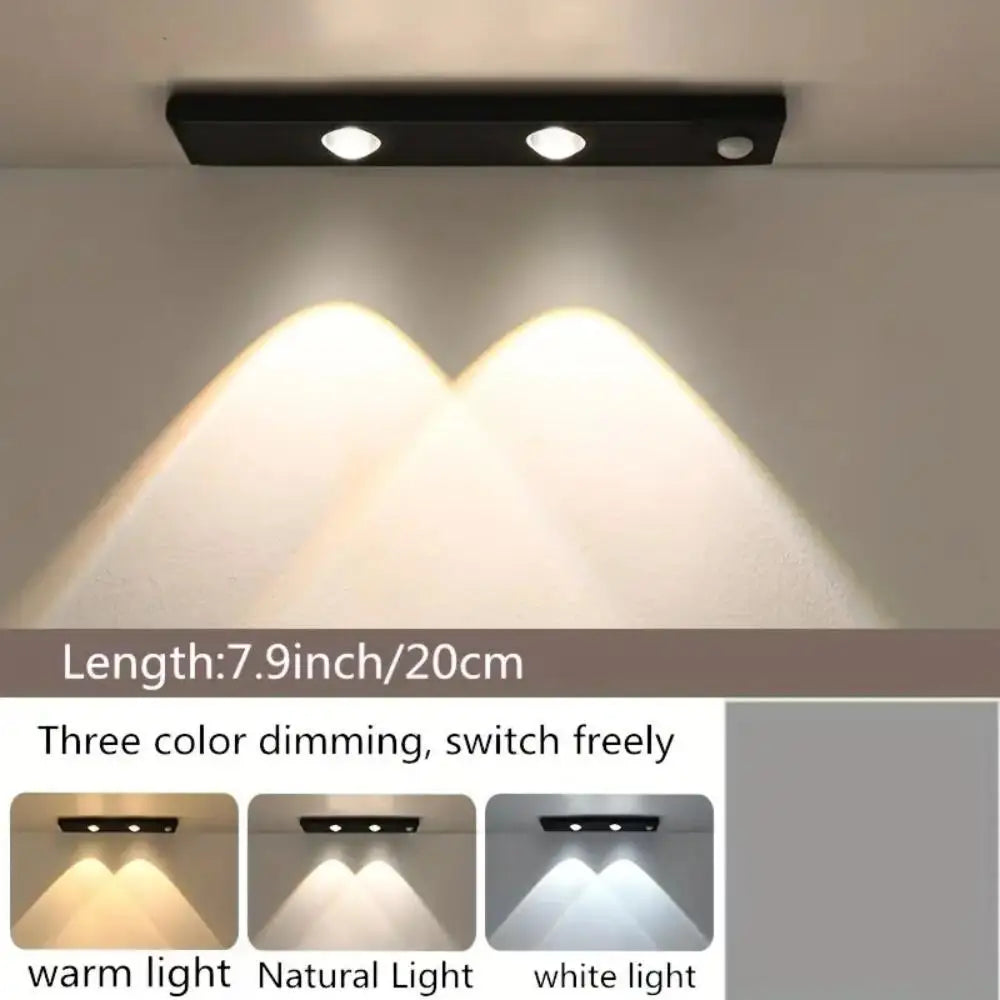 Wireless Motion Sensor LED Night Light – Ultra Thin, USB Rechargeable