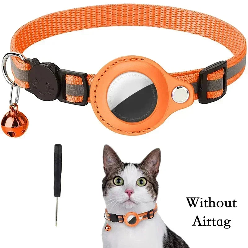 Anti-Lost Reflective Cat Collar – For AirTag