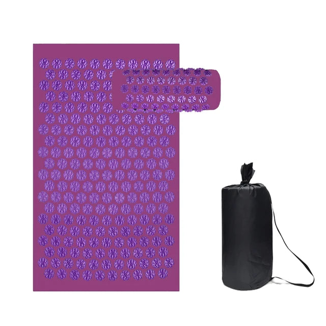 Acupressure Massage Mat & Pillow Set – Relaxation for Back, Neck & Feet Relief