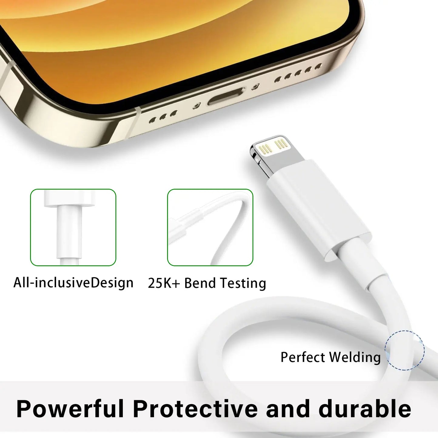 USB-C to Lightning Fast Charging Cable – Compatible with iPhone & iPad