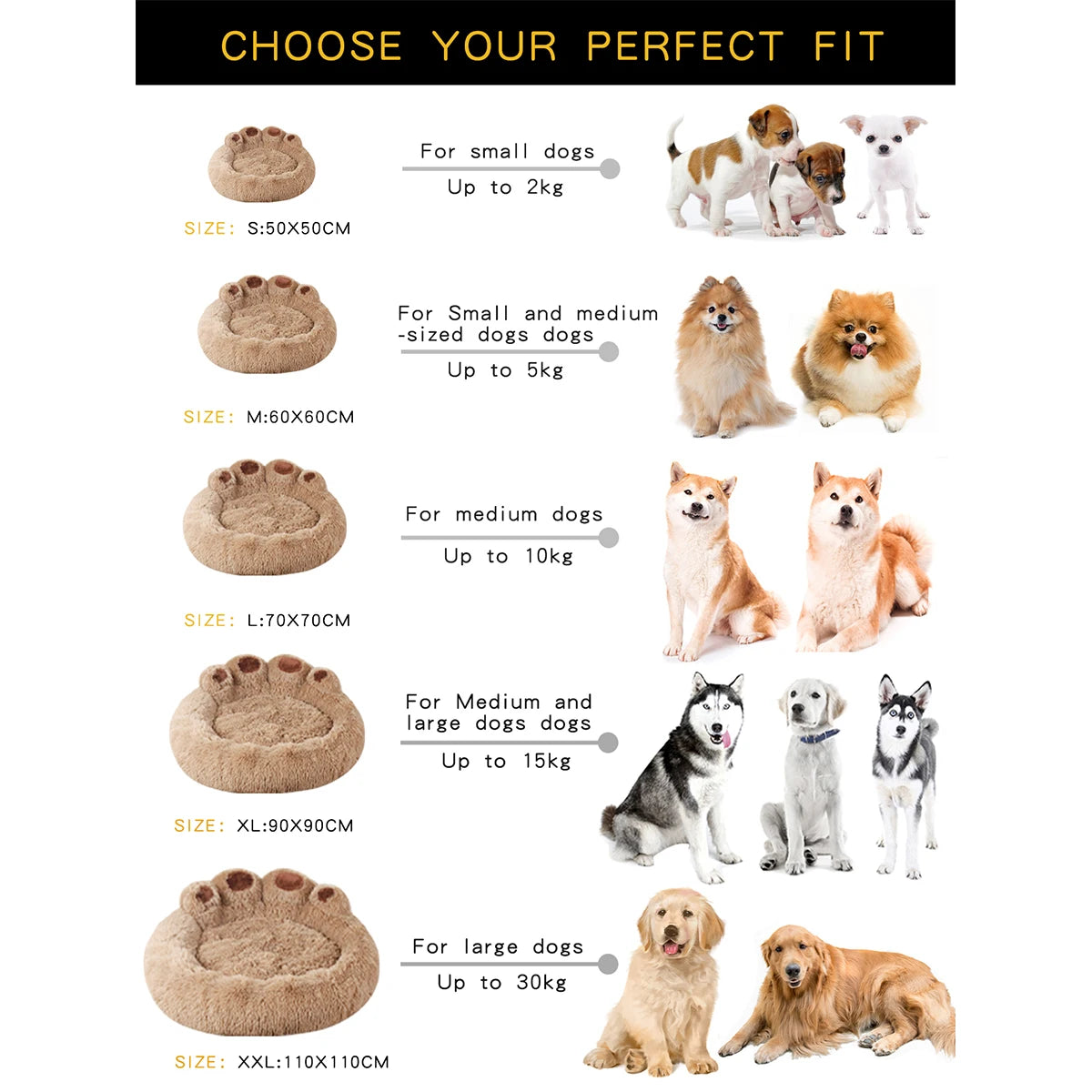 Fluffy Soft Pet Bed – Washable & Cozy for Cats & Dogs