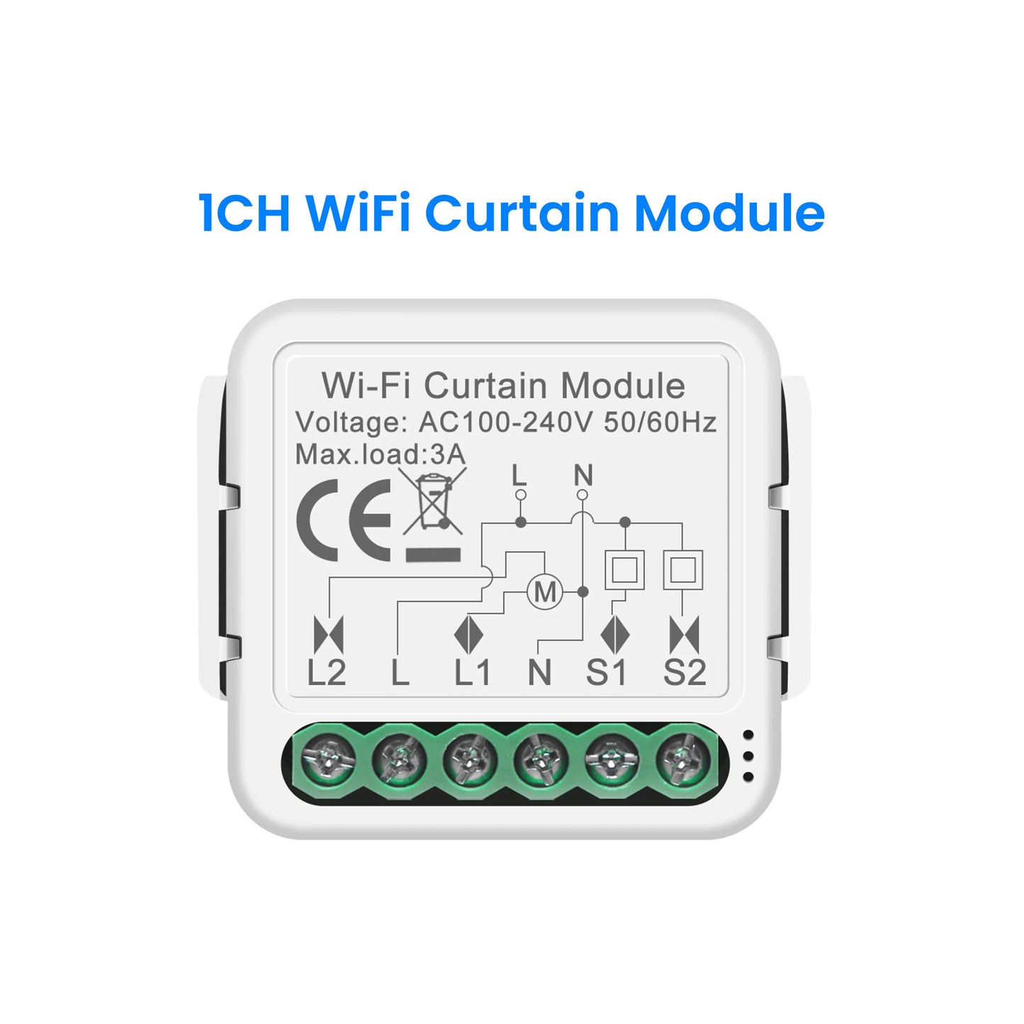 Smart Curtain Switch Module – ZigBee/WiFi Compatible