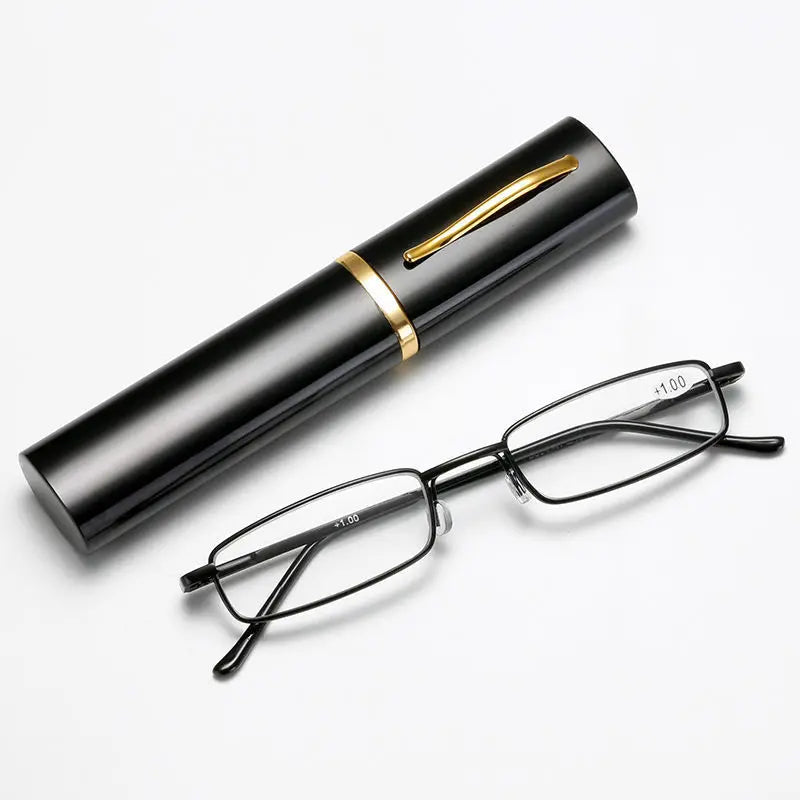 Mini Folding Reading Glasses with Case – +1.0 to +4.0
