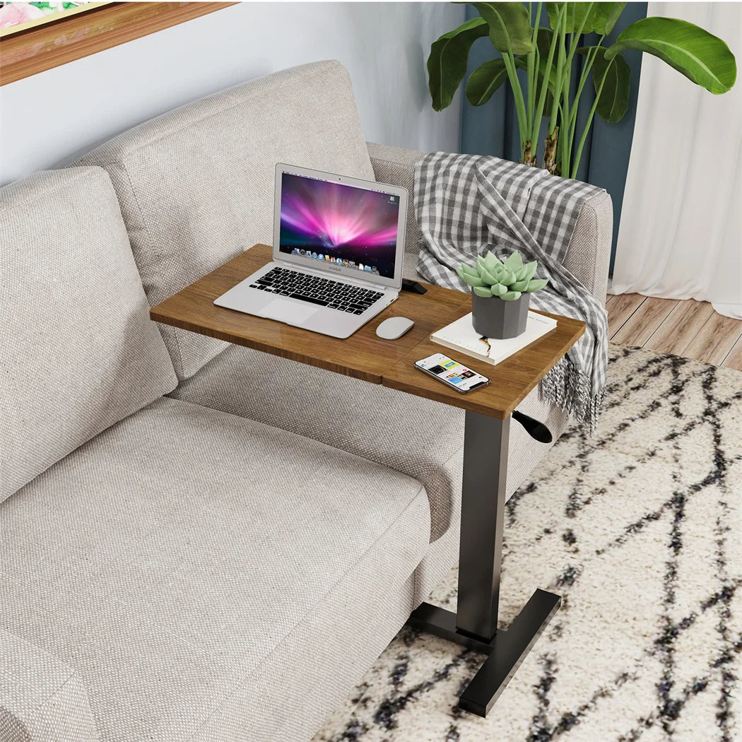 LUVODI Adjustable Overbed Laptop Desk – Rolling Bedside Table