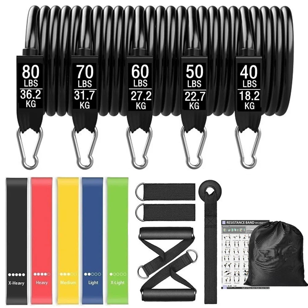 Heavy-Duty Booty Resistance Band Set – 300lb Glute & Leg Training Kit for Home Workouts