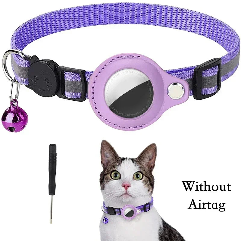Anti-Lost Reflective Cat Collar – For AirTag