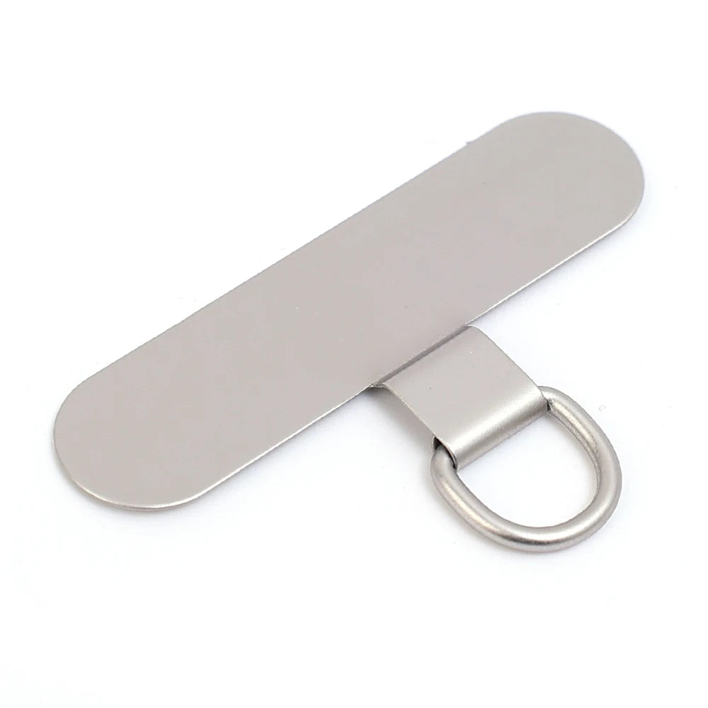 Universal Metal Phone Tether Tabs – Ultra-Thin Stainless Steel Straps (1/2/4 Pcs)