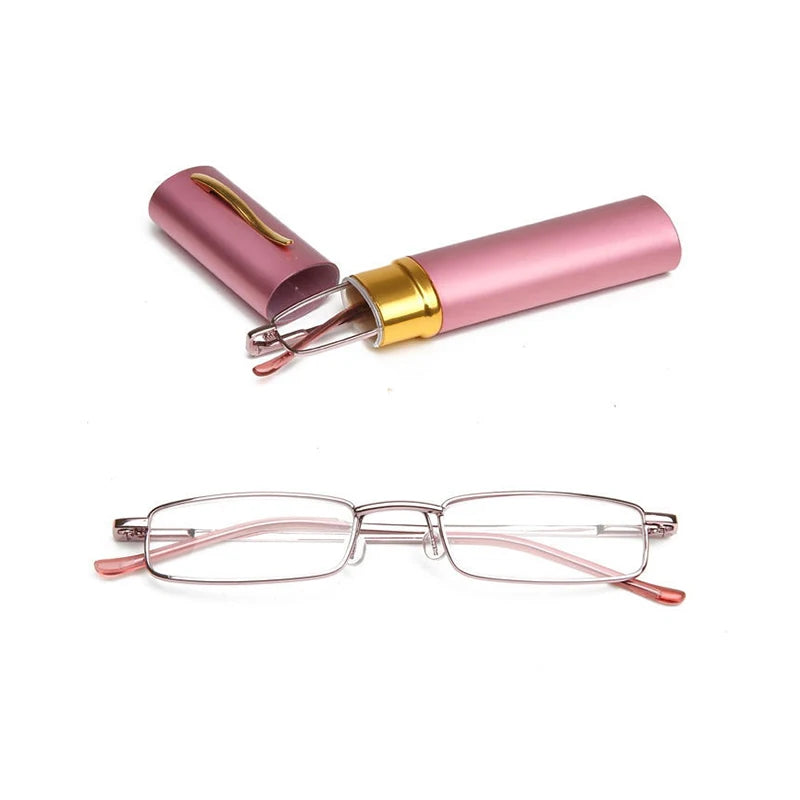 Mini Folding Reading Glasses with Case – +1.0 to +4.0