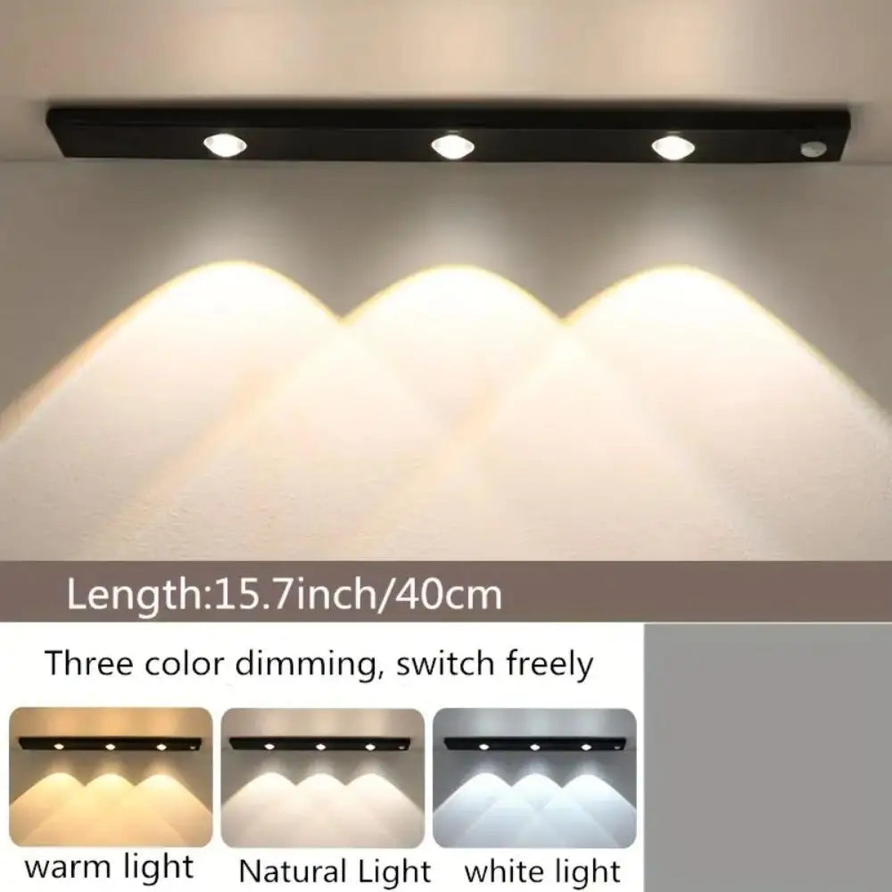 Wireless Motion Sensor LED Night Light – Ultra Thin, USB Rechargeable