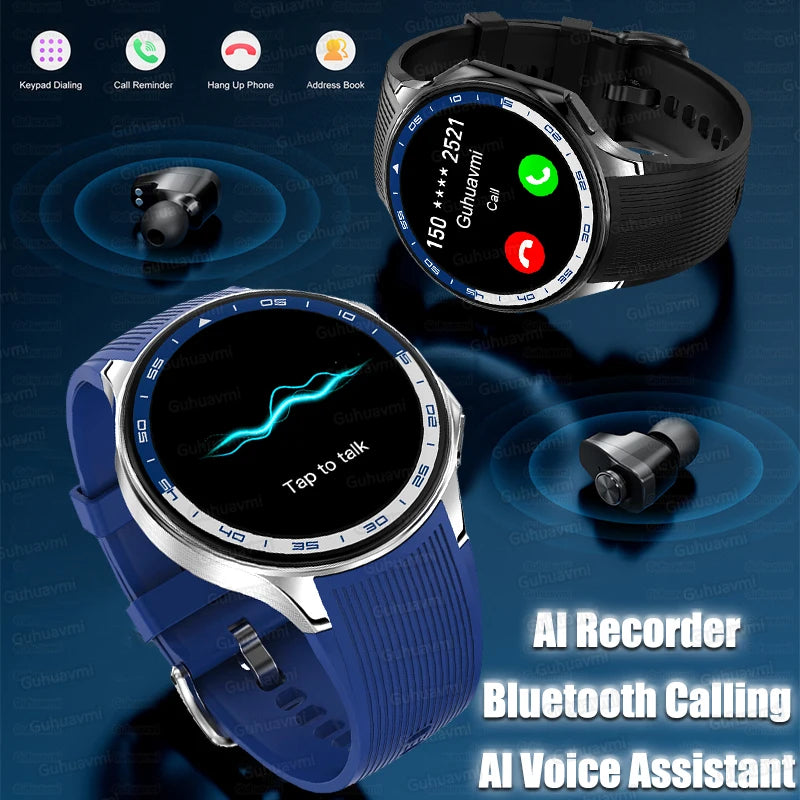 32GB AMOLED Smartwatch for Men | Bluetooth Calls & Heart Rate Monitor