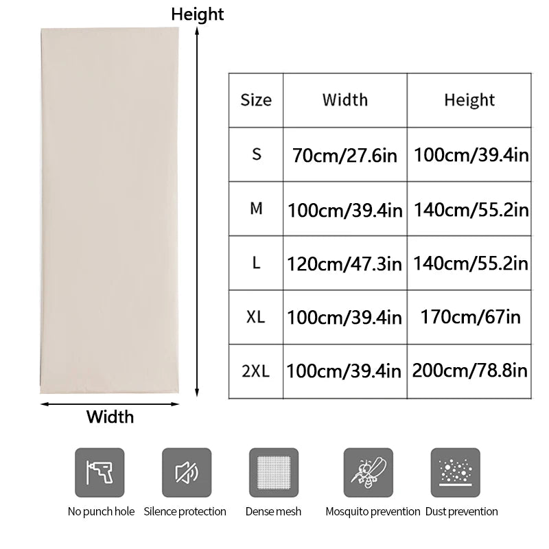 100% Blackout Self-Adhesive Curtains – No Drilling, Total Privacy