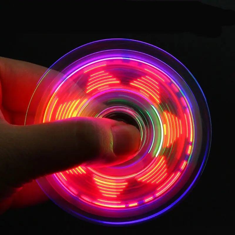 LED Luminous Fidget Spinner – Glow-in-the-Dark Stress Relief Toy