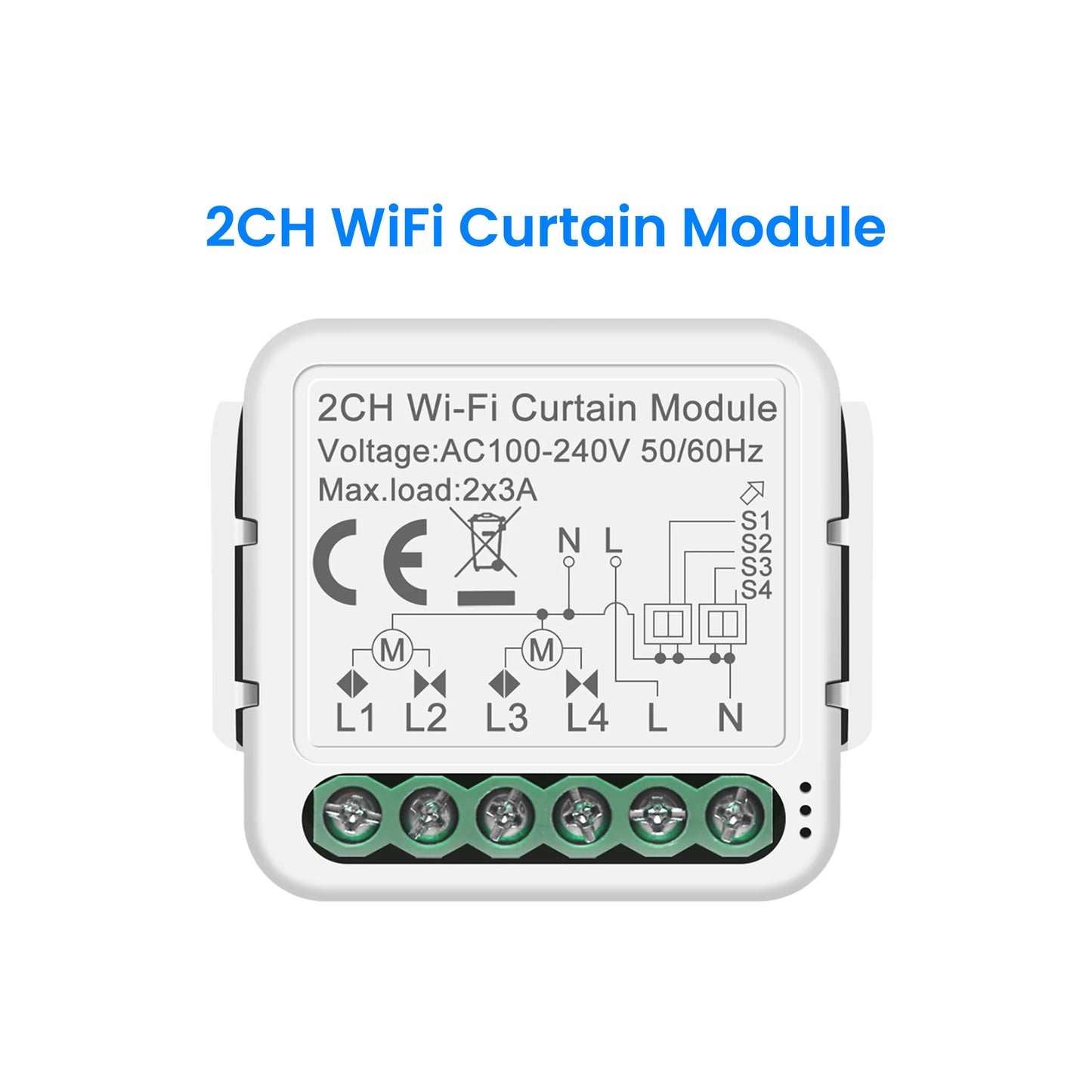 Smart Curtain Switch Module – ZigBee/WiFi Compatible