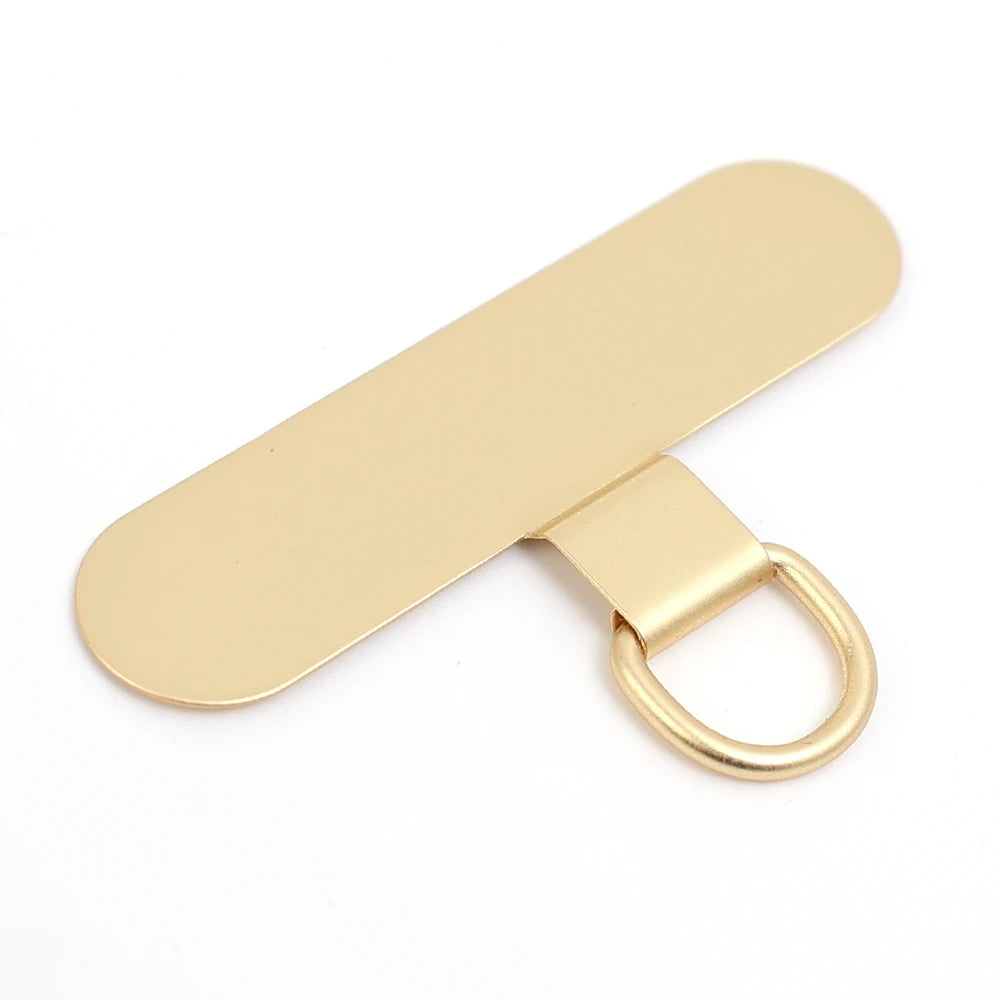 Universal Metal Phone Tether Tabs – Ultra-Thin Stainless Steel Straps (1/2/4 Pcs)