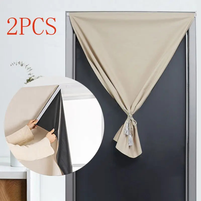 100% Blackout Self-Adhesive Curtains – No Drilling, Total Privacy