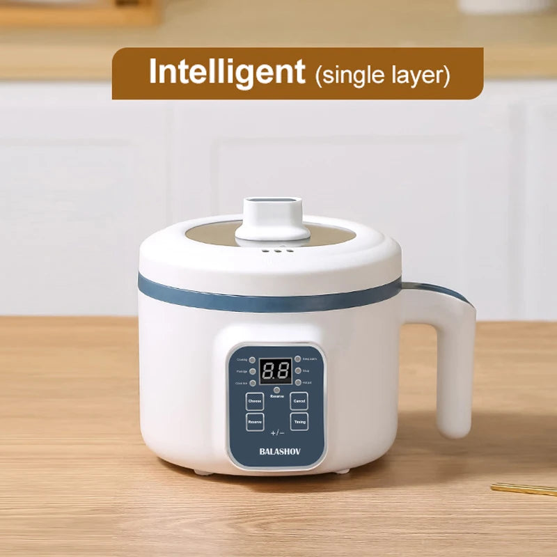 Mini Multi-Cooker Pot – 1.2L Electric Hotpot for 1–2 People