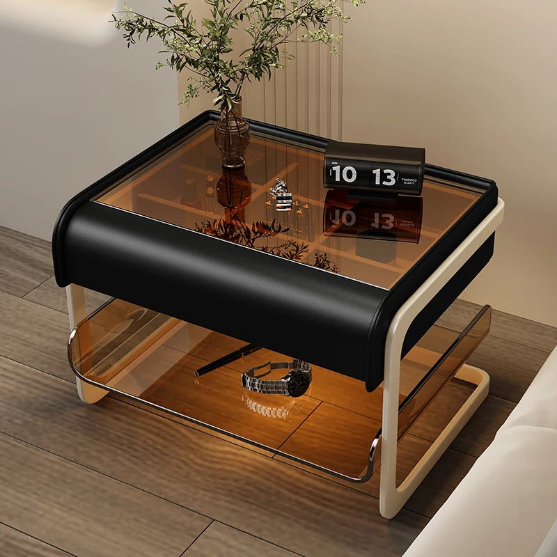Smart Charging Nightstand – Nordic Luxury Bedside Table