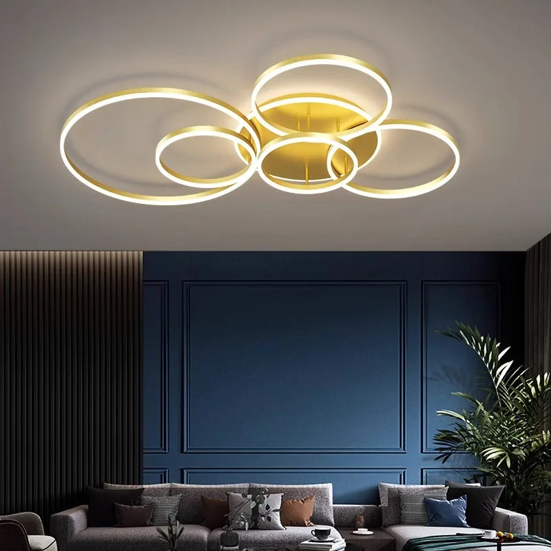 Nordic Smart LED Ceiling Light – Modern Home Illumination