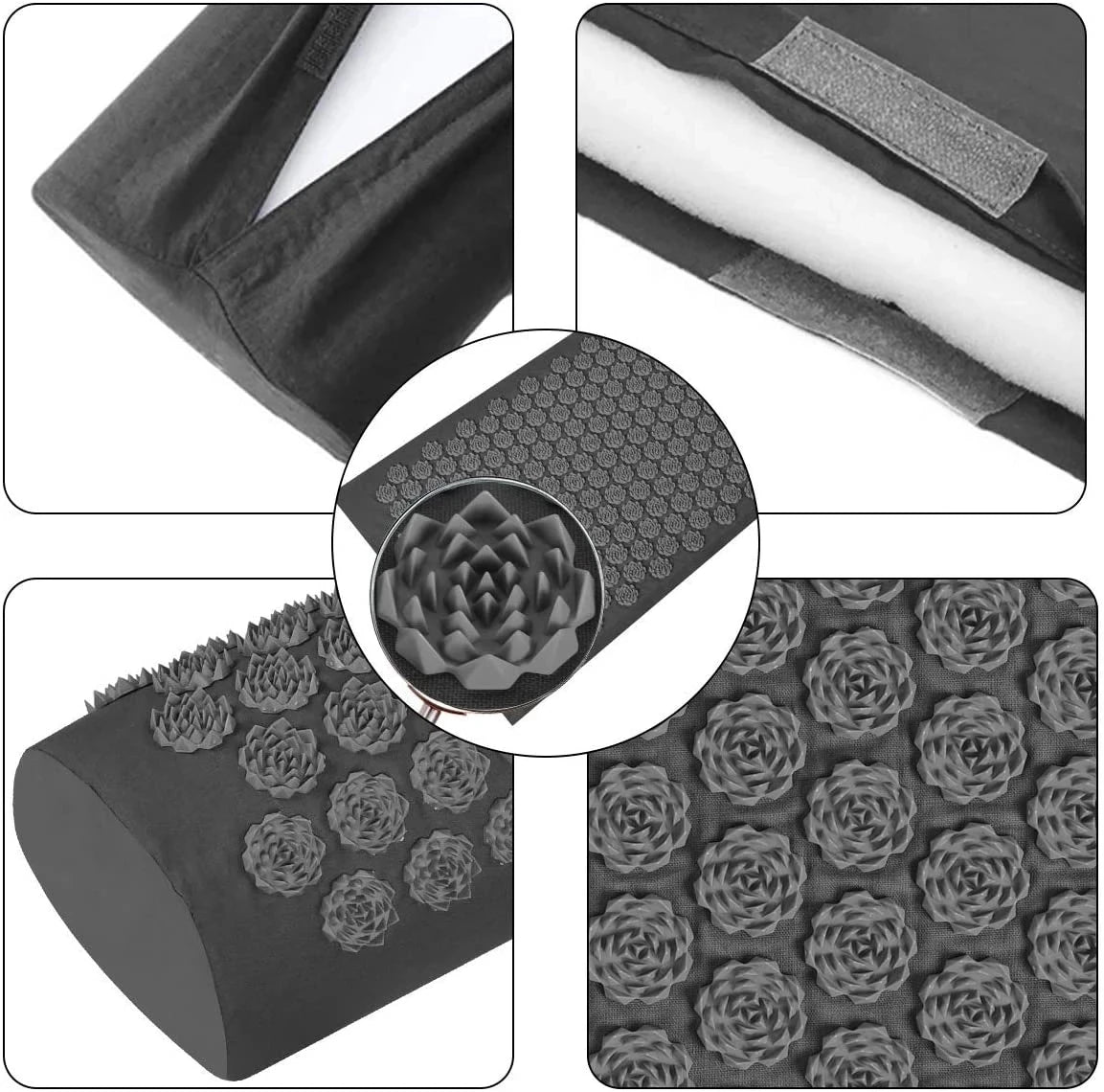 Acupressure Massage Mat & Pillow Set – Relaxation for Back, Neck & Feet Relief