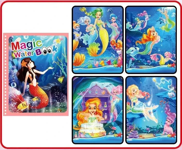 Magic Water Drawing Book – Reusable Montessori Coloring Toy for Kids