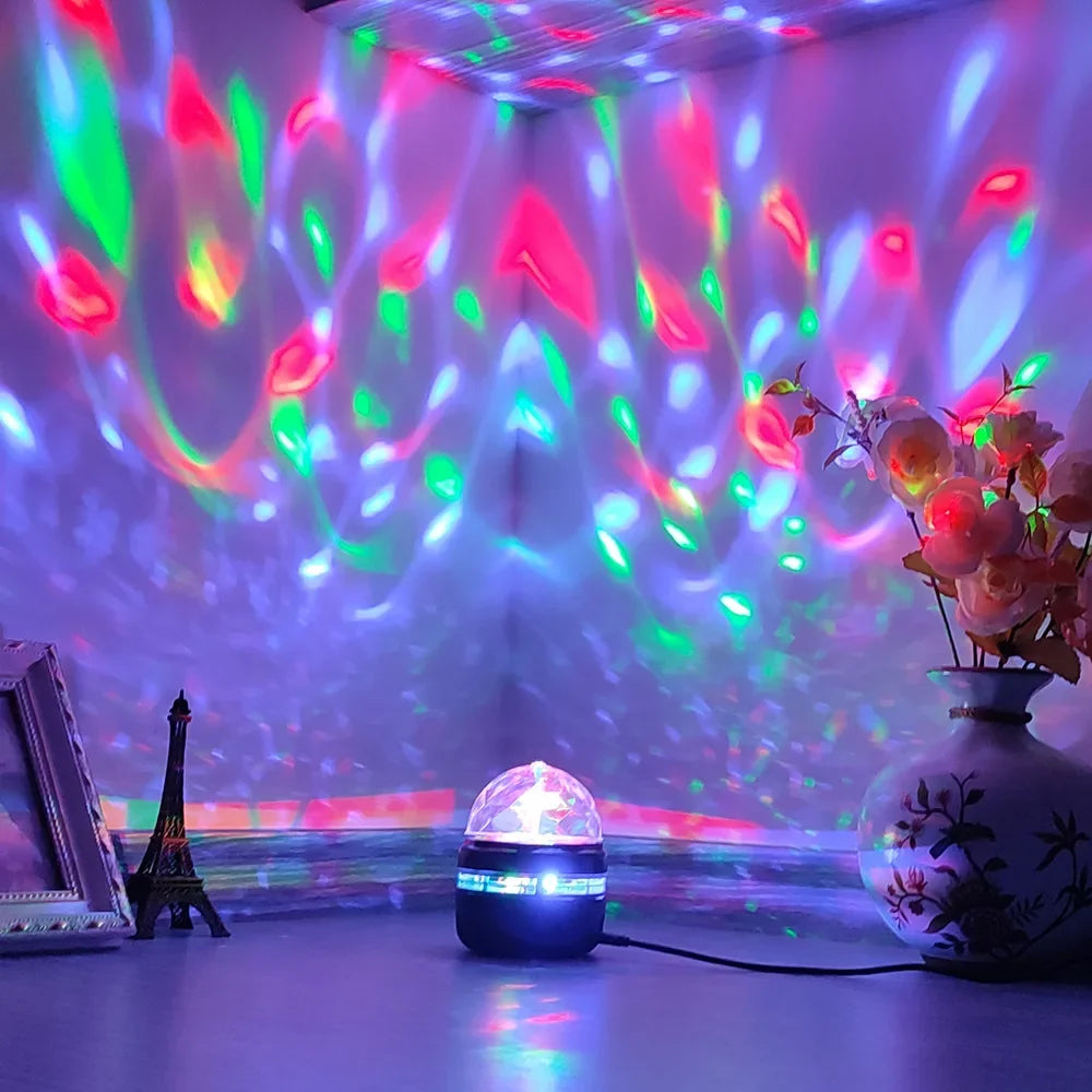 Northern Lights LED Starry Sky Projector – Remote Control Night Light for Home, Bedroom & Parties