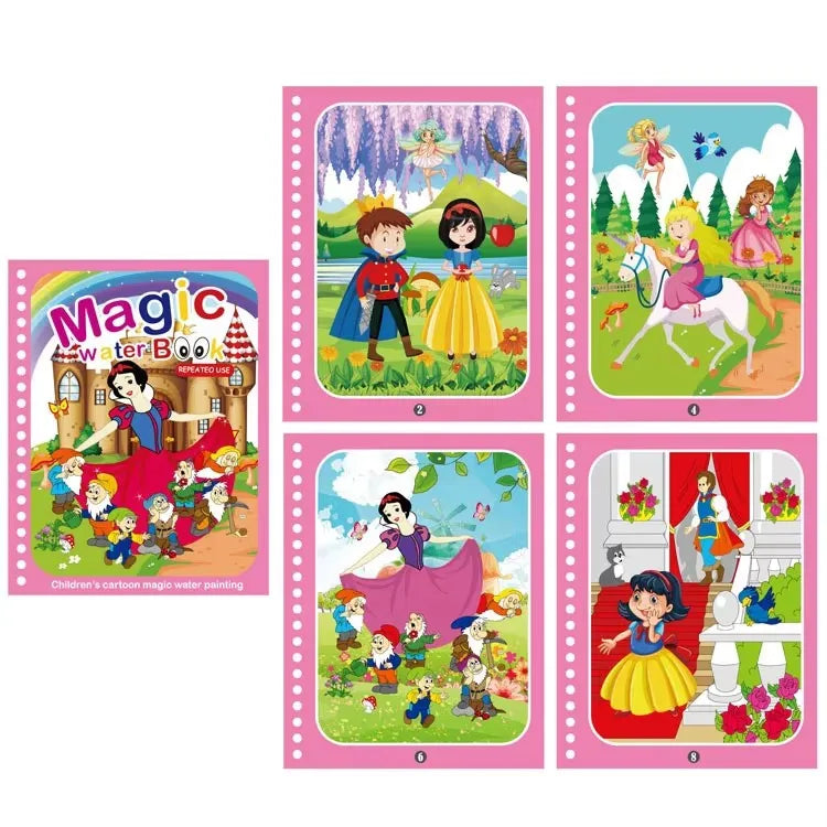 Magic Water Drawing Book – Reusable Montessori Coloring Toy for Kids