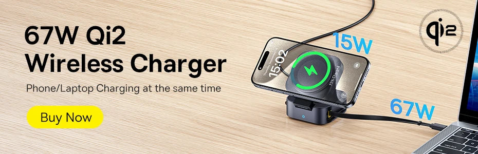 Baseus 15W Magnetic Wireless Charger for iPhone | Fast Charging Pad