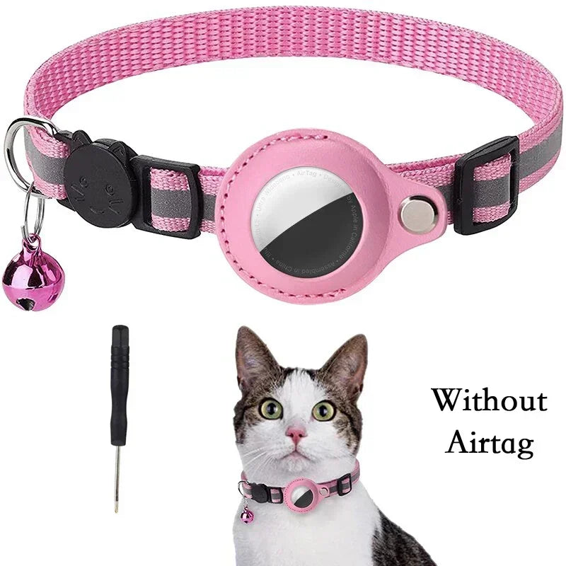 Anti-Lost Reflective Cat Collar – For AirTag