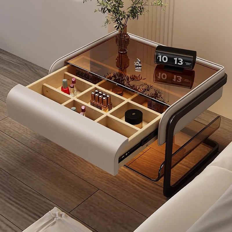 Smart Charging Nightstand – Nordic Luxury Bedside Table