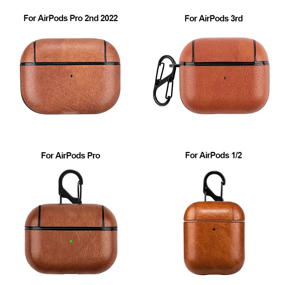 Premium PU Leather Case for AirPods (All Generations)