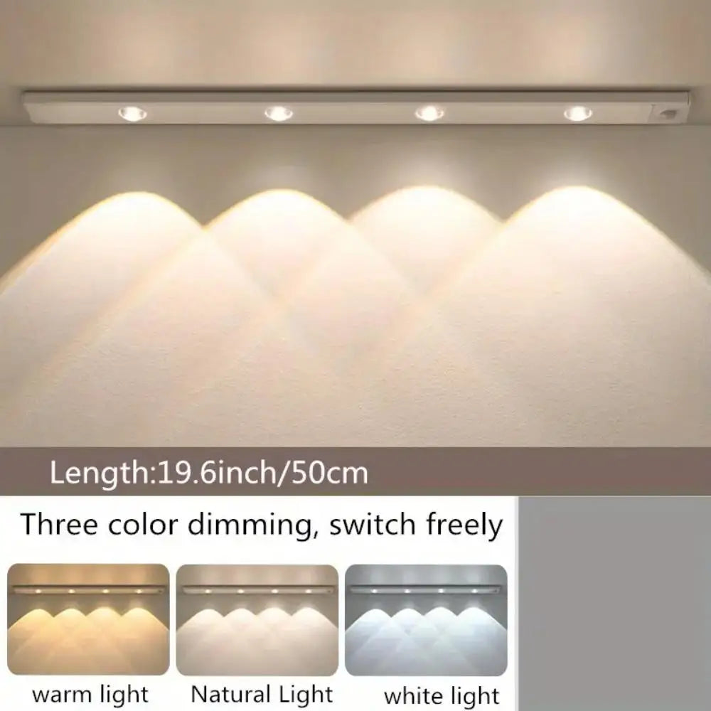 Wireless Motion Sensor LED Night Light – Ultra Thin, USB Rechargeable