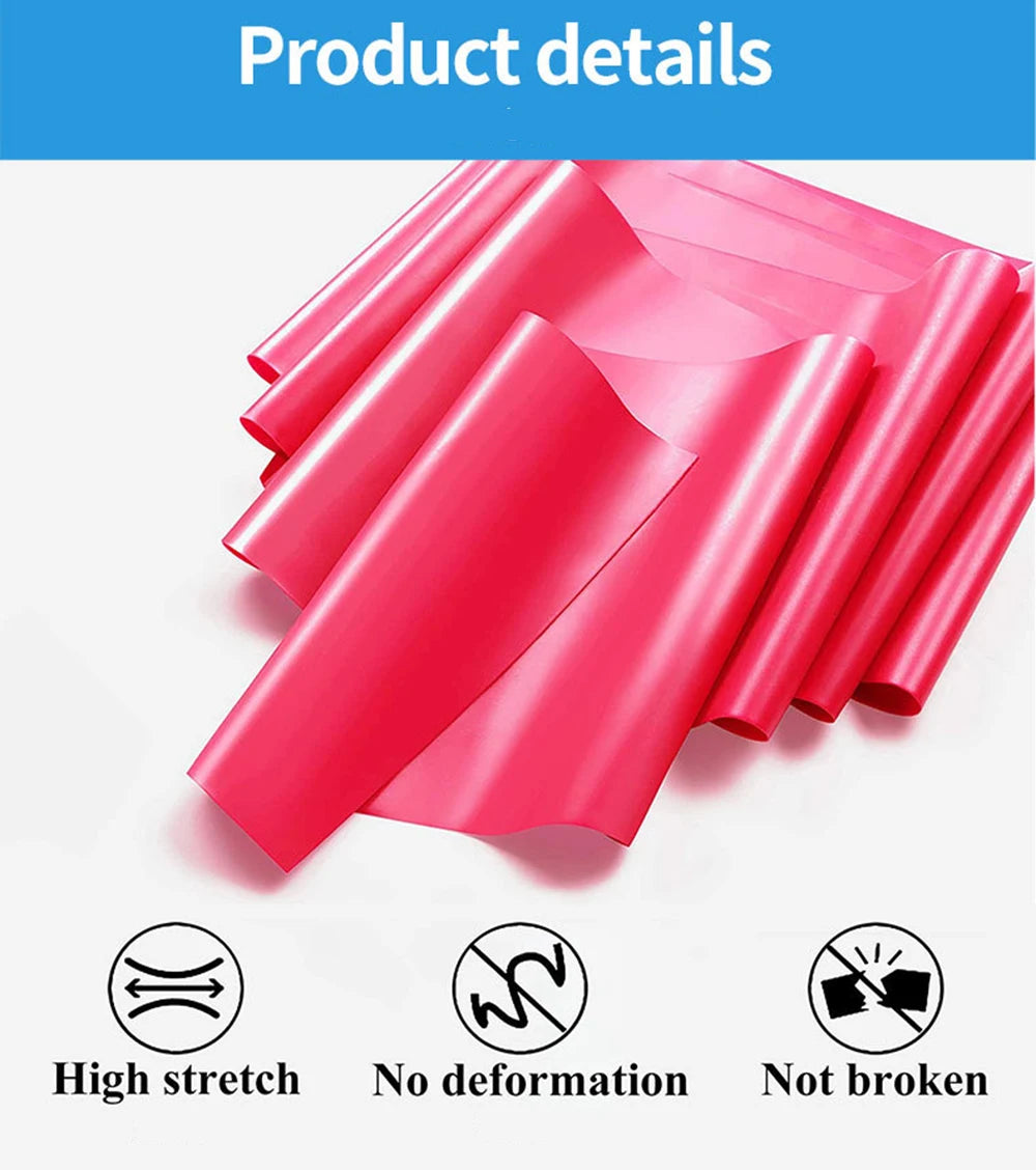 Natural Latex Resistance Bands Set – For Yoga, Pilates & Full Body Home Workouts