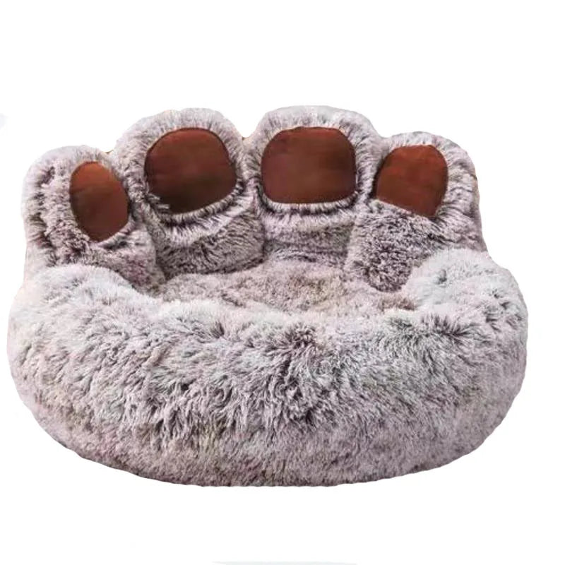 Fluffy Soft Pet Bed – Washable & Cozy for Cats & Dogs