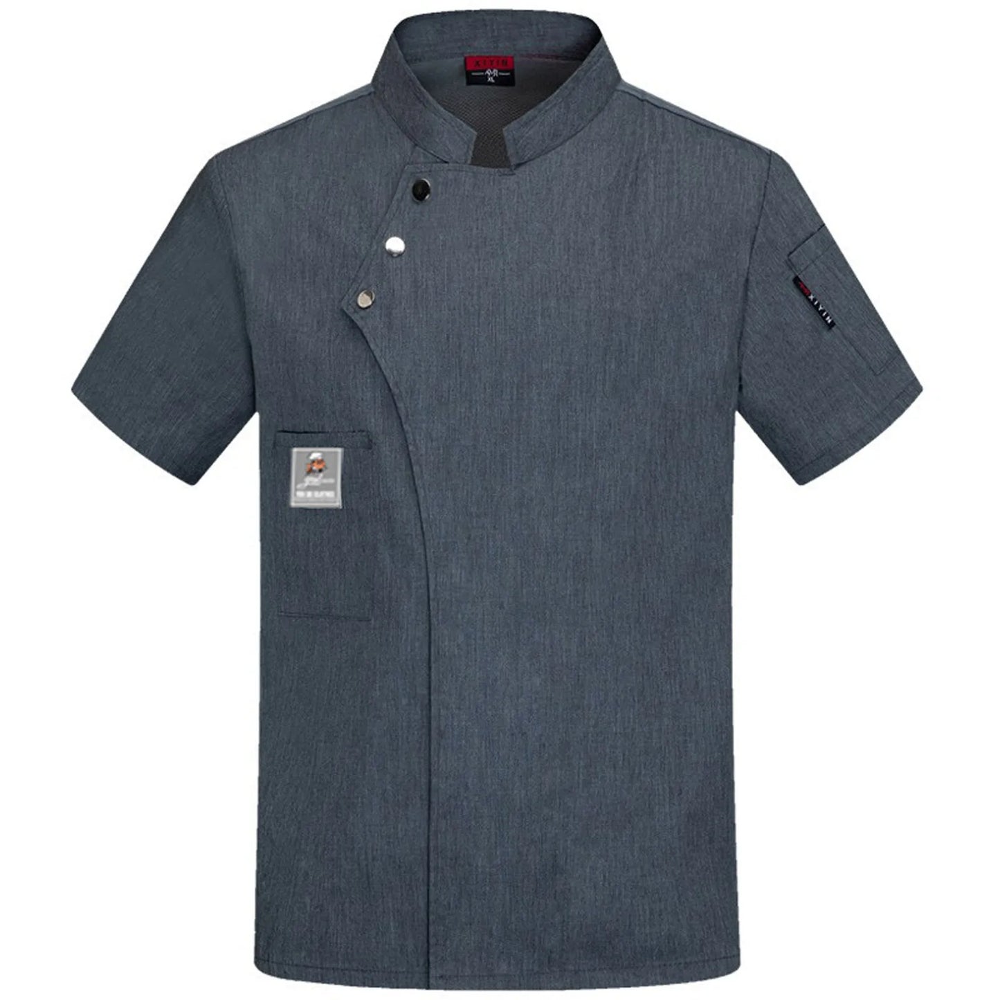 Breathable Chef Uniform – Unisex Short-Sleeve Summer Workwear