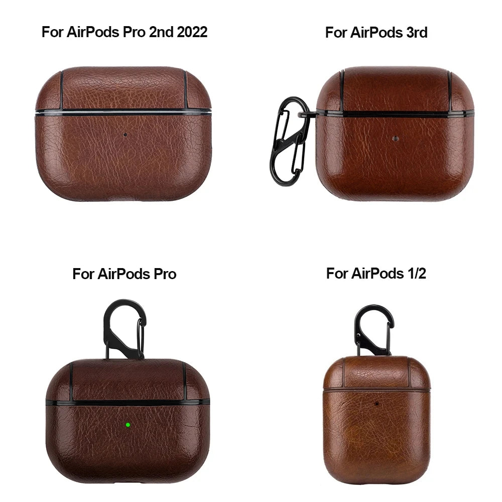 Premium PU Leather Case for AirPods (All Generations)