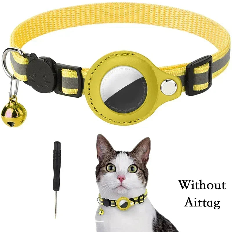Anti-Lost Reflective Cat Collar – For AirTag