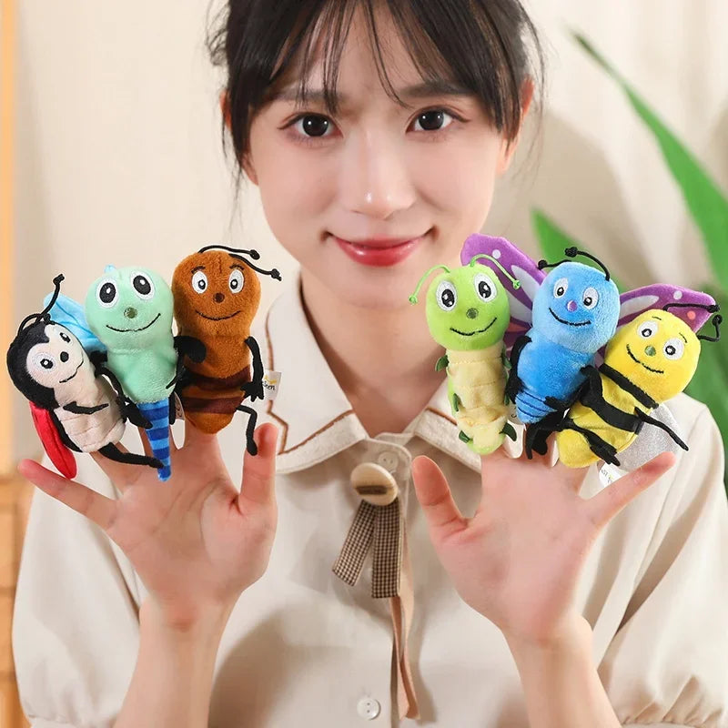Animal Family Finger Puppets – Soft Plush Storytelling Toys for Kids