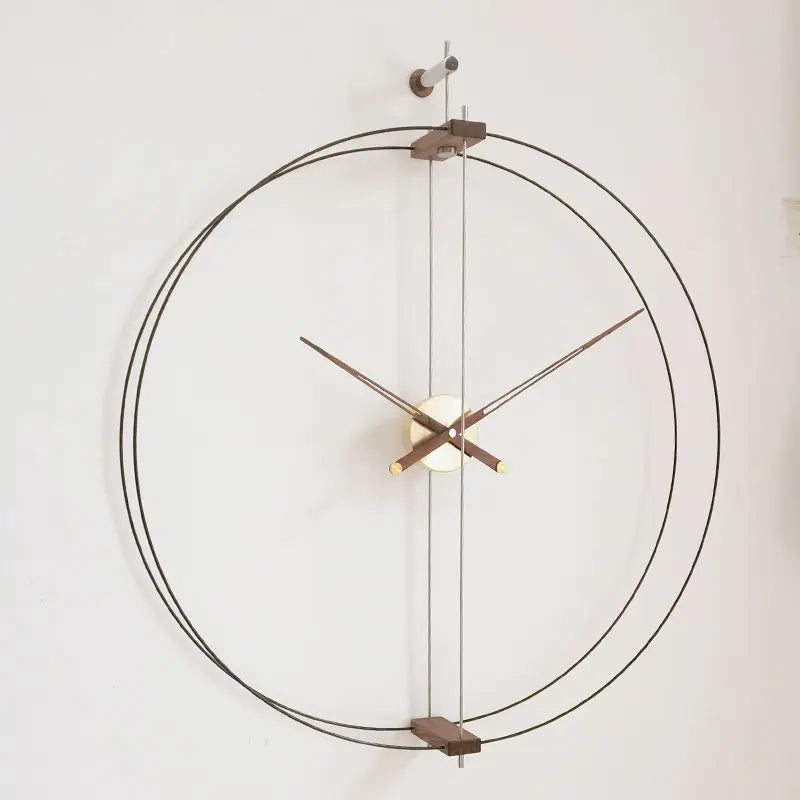 Nordic Luxury Wall Clock – Silent Quartz Clock for Living Room & Bedroom Décor