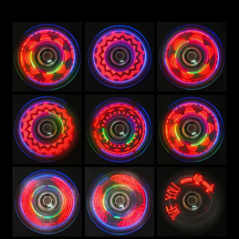 LED Luminous Fidget Spinner – Glow-in-the-Dark Stress Relief Toy