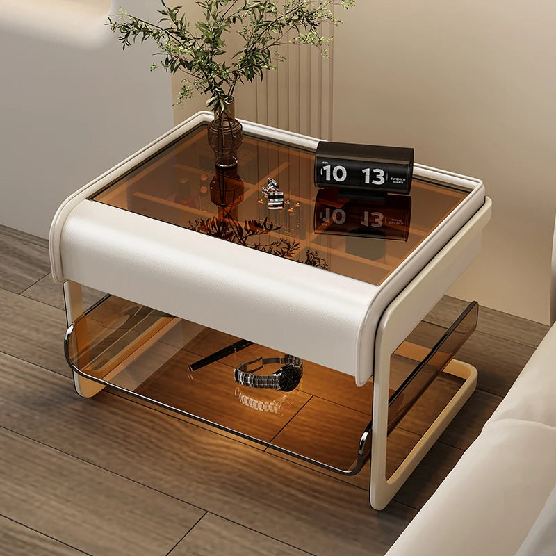 Smart Charging Nightstand – Nordic Luxury Bedside Table