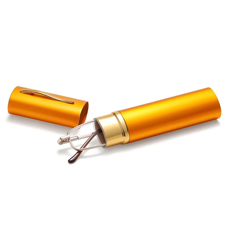 Mini Folding Reading Glasses with Case – +1.0 to +4.0